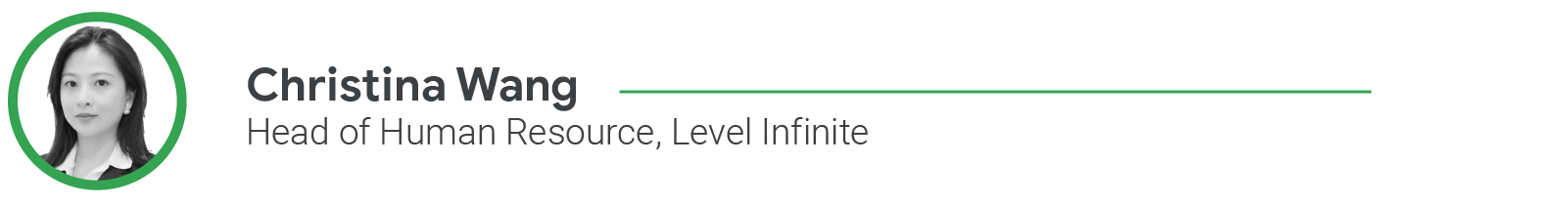 Christina Wang, Head of Human Resource, Level Infinite