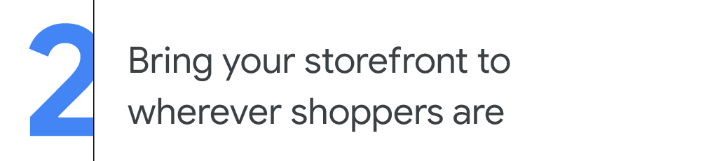2. Bring your storefront to wherever shoppers are