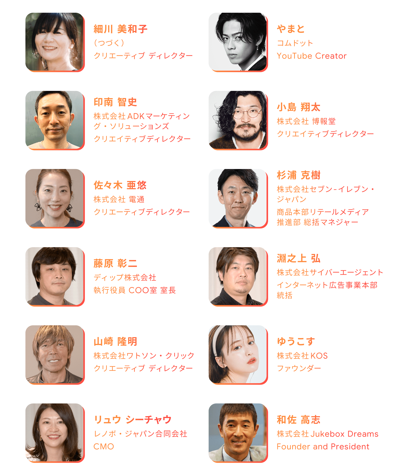 YouTube Works Awards の審査員