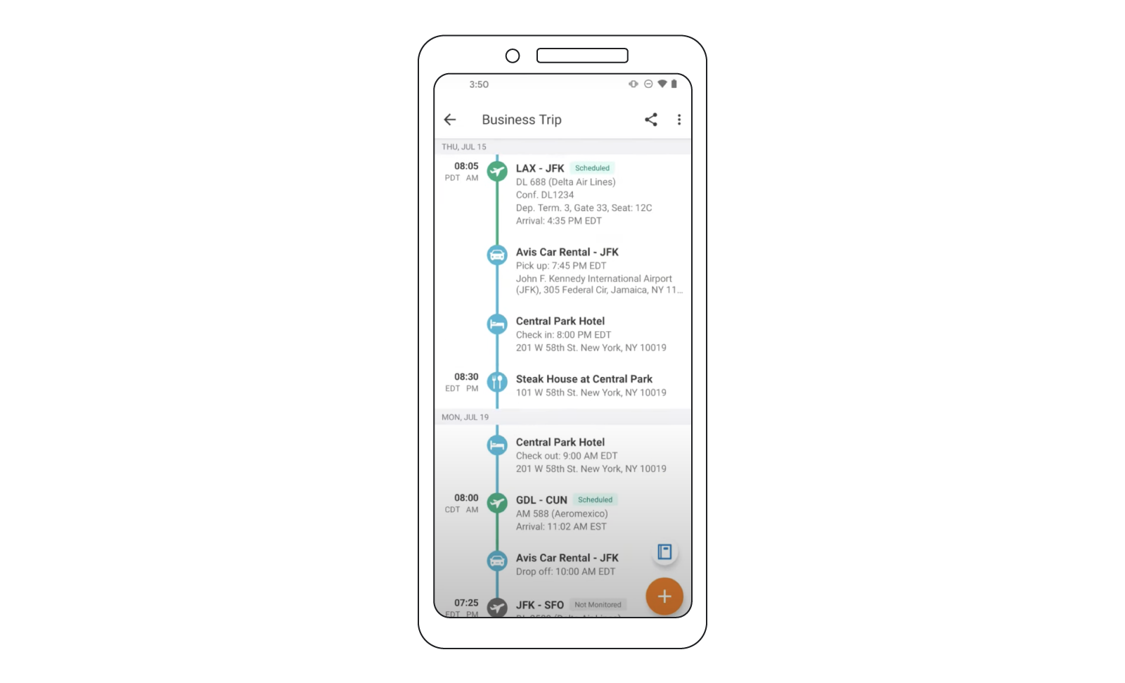 ウェブアプリ「Travel Planner」