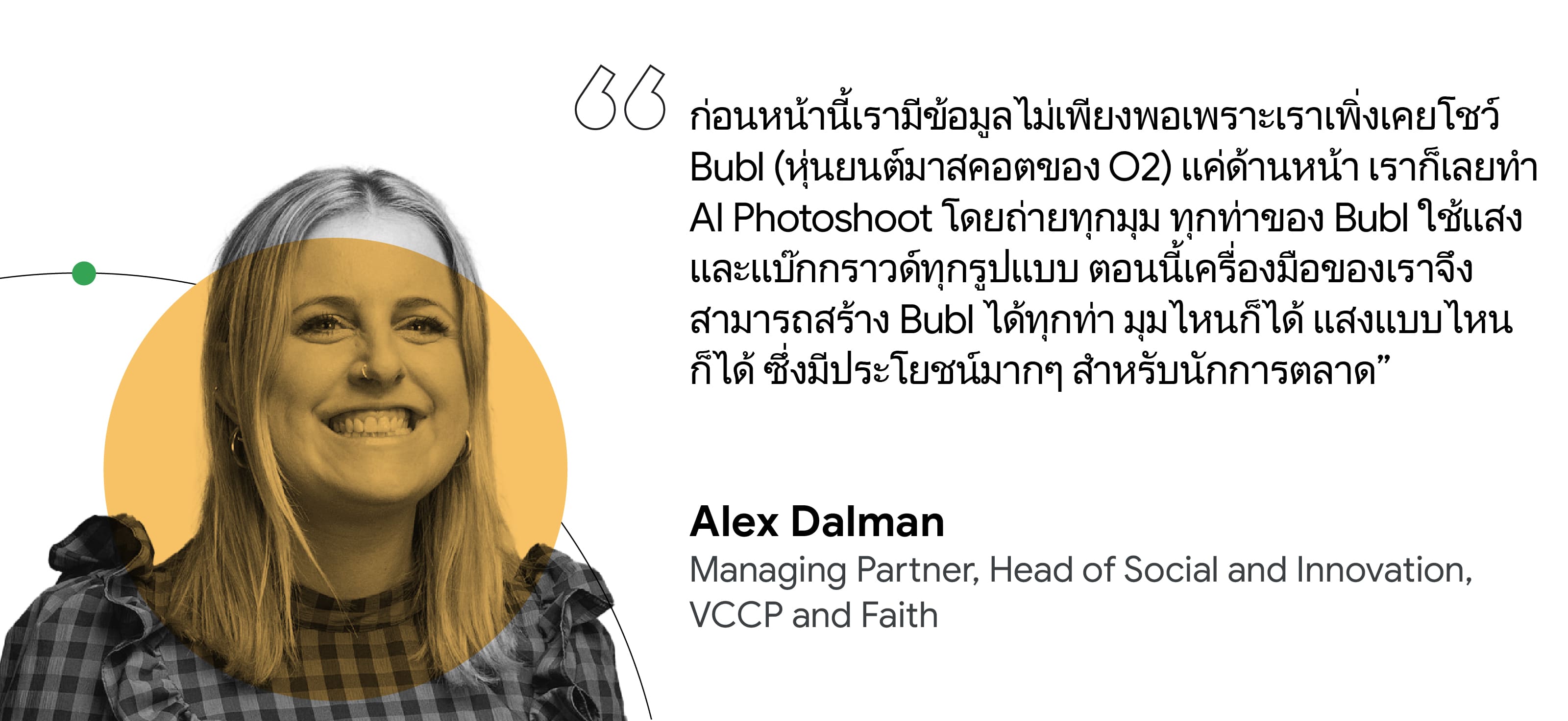 เมื่อได้นำ AI เข้ามาประยุกต์ใช้แบบสร้างสรรค์ ทำให้เครื่องมือของพวกเราสามารถสร้าง Bubl ได้หลากหลายมากขึ้น ซึ่งมีประโยชน์มากๆ สำหรับนักการตลาด