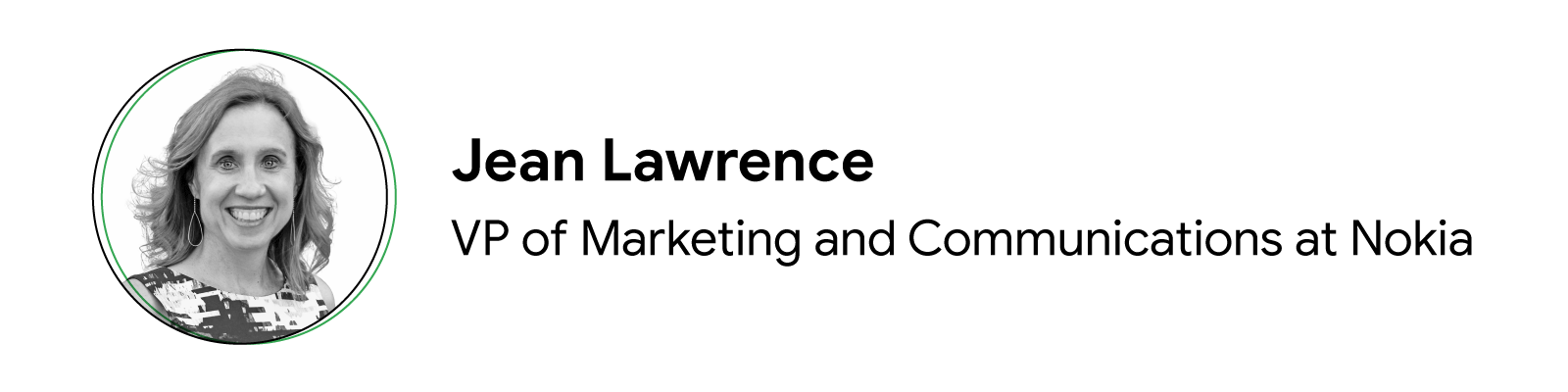 Jean Lawrence, VP of Marketing & Communications at Nokia