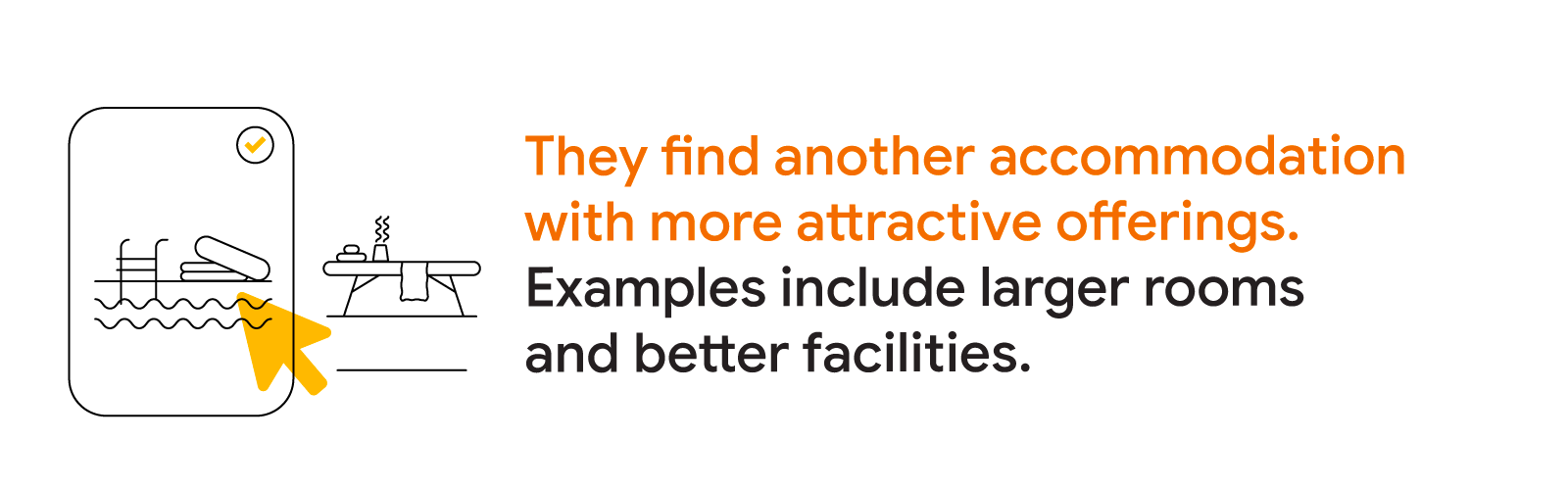 Main reason why APAC travelers change their minds about their accommodation: They find another accommodation with more attractive offerings. Examples include larger rooms and better facilities.