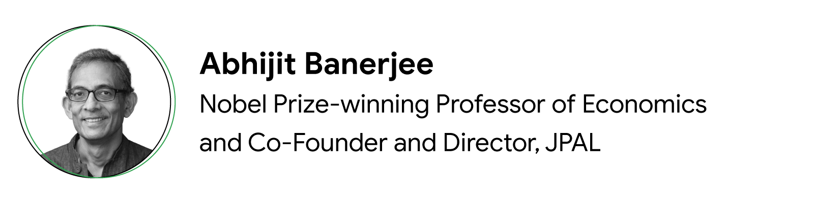 Abhijit Banerjee'nin Portre Fotoğrafı, Nobel Ödüllü Ekonomi Profesörü, Kurucu Ortak ve Direktör, JPAL