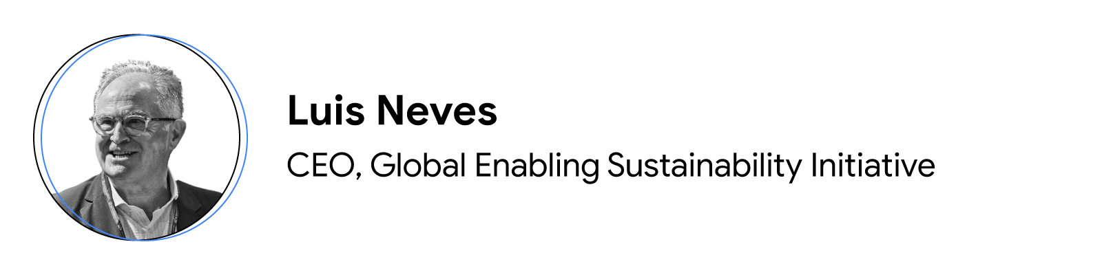 Luis Neves, CEO at Global Enabling Sustainability Initiative
