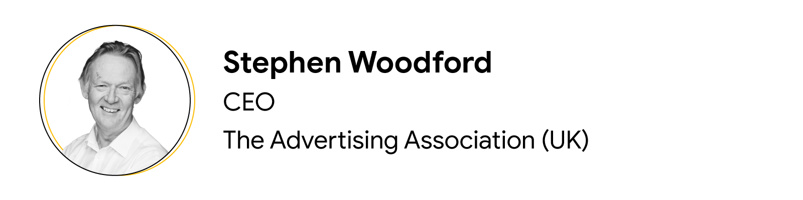 Headshot of contributor Stephen Woodford, CEO, The Advertising Association (UK)