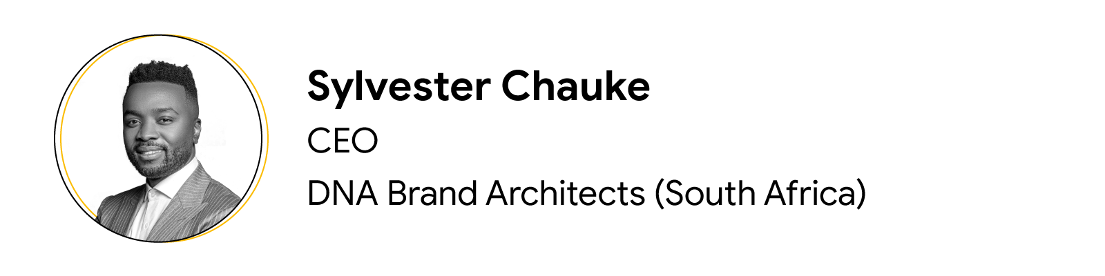 Headshot of contributor Sylvester Chauke, CEO, DNA Brand Architects (South Africa)