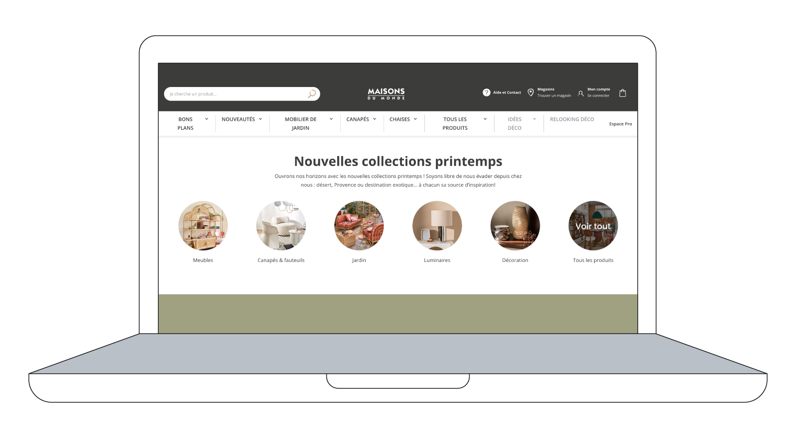 Toute la collection printemps - été 2024 de Maisons du Monde a été rédigée avec l’intelligence artificielle générative en 5 langues.