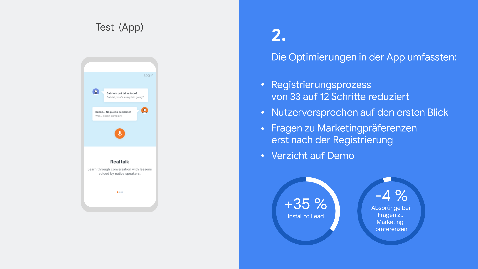 TwG Sprachlernplattform Babbel Mobile UX Test 2
